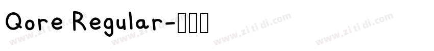 Qore Regular字体转换